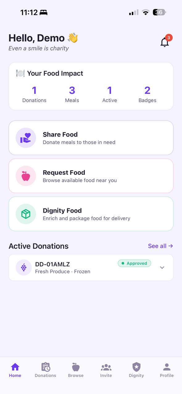 DignityDrop product screenshot